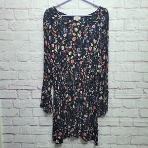 GiGio Plus+ Floral Tiered Mini Dress Sz XL Peasant Babydoll Romantic Cottagecore